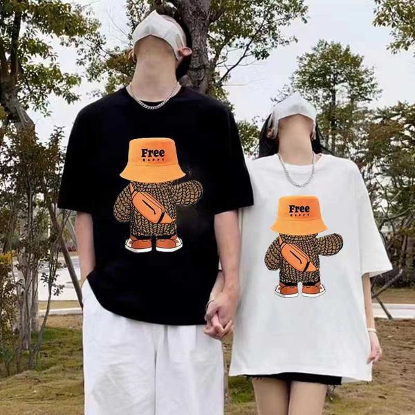 women's and men's t-shirt couple's summer clothes fashion cotton blouse short-sleeved couple t-shirt wy77ibro, White
women's and men's t-shirt couple's summer clothes fashion cotton blouse short-sleeved couple t-shirt wy77ibro, White