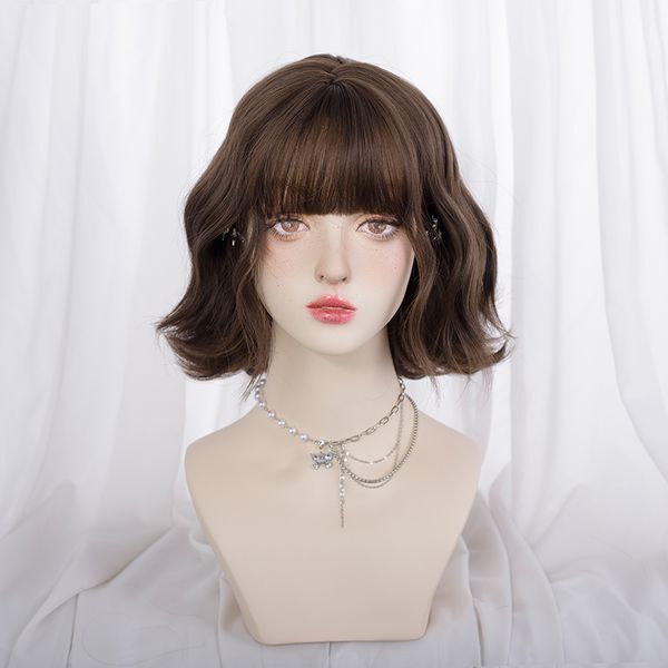 heat resistant fiber synthetic wigs asian fashionable lolita party daily activity role playing 14 inches z glyph hair short curly hair, Black
heat resistant fiber synthetic wigs asian fashionable lolita party daily activity role playing 14 inches z glyph hair short curly hair, Black