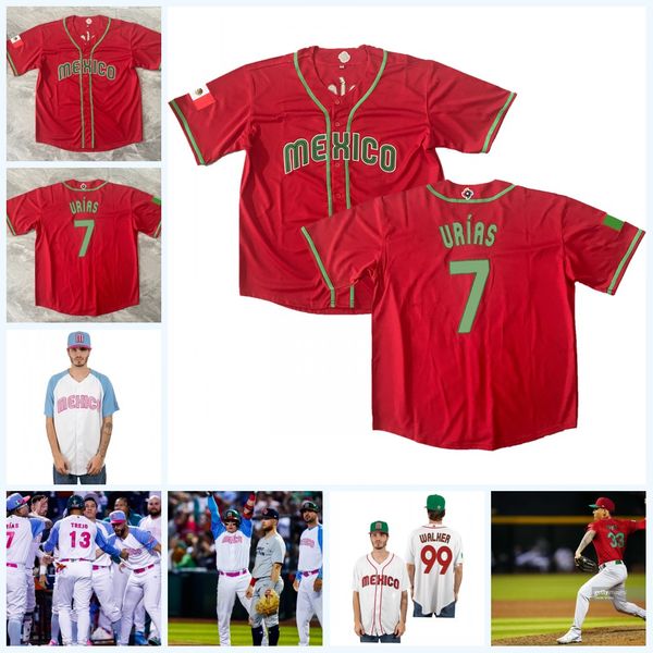 team mexico 2023 world wbc baseball classic jersey julio urias alex verdugo randy arozarena alan trejo jarren duran rowdy tellez jose urquid, Blue;black
team mexico 2023 world wbc baseball classic jersey julio urias alex verdugo randy arozarena alan trejo jarren duran rowdy tellez jose urquid, Blue;black