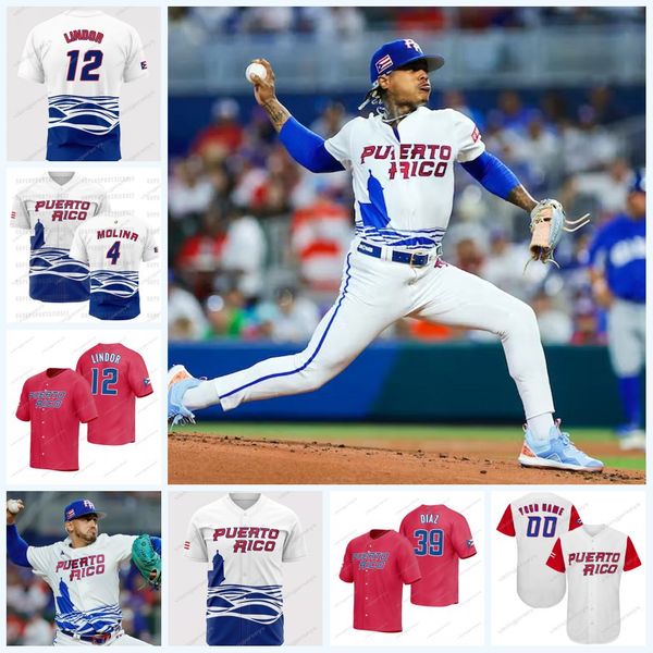 puerto rico 12 francisco lindor 2023 world baseball classic jerseys carlos correa yadier molina hector santiago javier baez edwin diaz soto, Blue;black
puerto rico 12 francisco lindor 2023 world baseball classic jerseys carlos correa yadier molina hector santiago javier baez edwin diaz soto, Blue;black