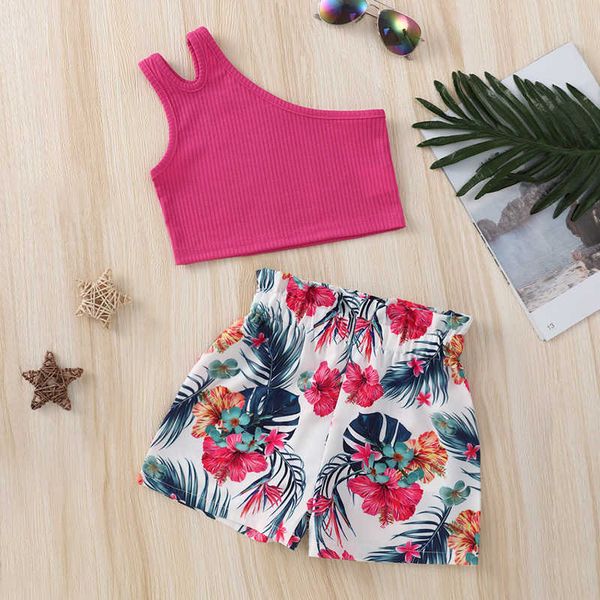 clothing sets toddler kids baby girl summer clothes set oneshoulder solid knit ribbed vest high waist flower print shorts t p, White
clothing sets toddler kids baby girl summer clothes set oneshoulder solid knit ribbed vest high waist flower print shorts t p, White