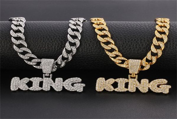 hip hop king letters pendant necklace with miami cuban chain iced out bling hiphop necklaces male charm jewelry gift 2202173610906, Silver
hip hop king letters pendant necklace with miami cuban chain iced out bling hiphop necklaces male charm jewelry gift 2202173610906, Silver