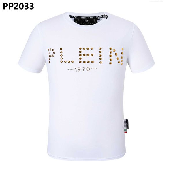 luxury philippuep lein brand philip plaine spring and summer short-sleeved round neck t aggressive personality pp bead letter men's sho, White;black
luxury philippuep lein brand philip plaine spring and summer short-sleeved round neck t aggressive personality pp bead letter men's sho, White;black