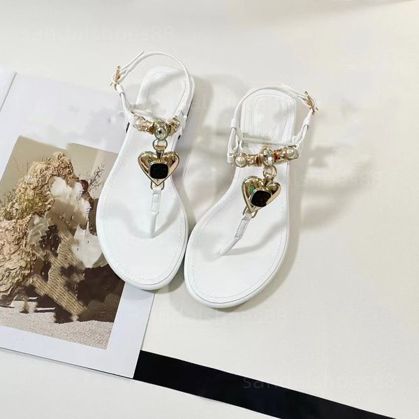 designer sandals flip flops womens sandal lambskin heart metal pearls flat summer open toe post fashion sandale slippers slides women shoe, Black
designer sandals flip flops womens sandal lambskin heart metal pearls flat summer open toe post fashion sandale slippers slides women shoe, Black