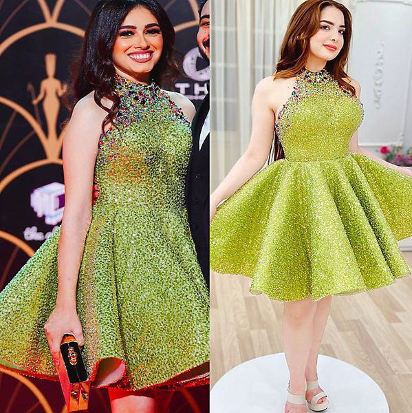 2023 arabic aso ebi green a-line prom dresses beaded crystals short evening formal party second reception birthday engagement bridesmaid gow, Black
2023 arabic aso ebi green a-line prom dresses beaded crystals short evening formal party second reception birthday engagement bridesmaid gow, Black
