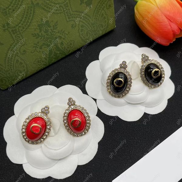 luxury designer fashion stud earrings aretes orecchini for women wedding party birthday gift jewelry black red optional with box, Golden;silver
luxury designer fashion stud earrings aretes orecchini for women wedding party birthday gift jewelry black red optional with box, Golden;silver