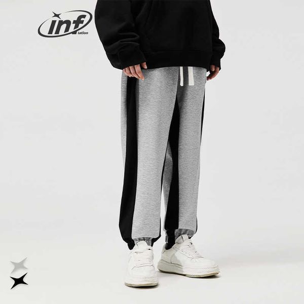 men's pants classic heavyweight joggers men color block casual sweatpant male trousers z0306, Black
men's pants classic heavyweight joggers men color block casual sweatpant male trousers z0306, Black