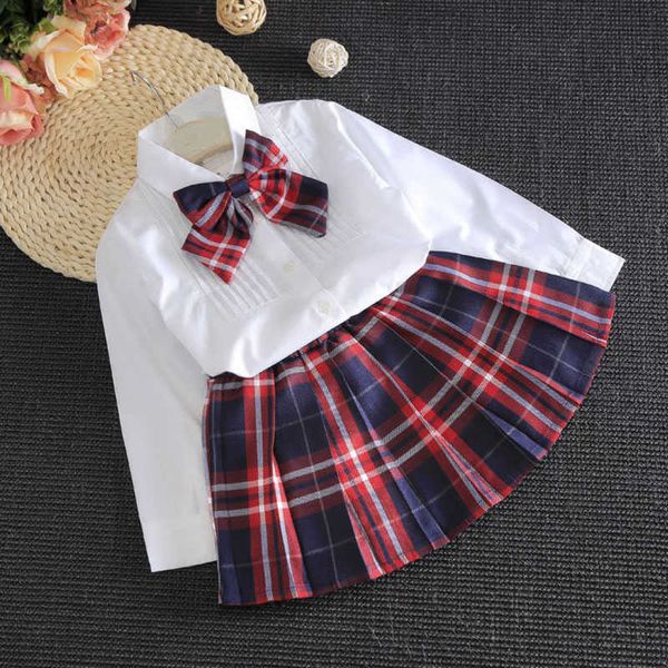 clothing sets spring summer girl suit casual clothing autumn british style pure white shirt plaid skirt bow children's school uniform p
clothing sets spring summer girl suit casual clothing autumn british style pure white shirt plaid skirt bow children's school uniform p
