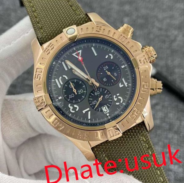 mens watch blue dial japan super quartz chronograph 45mm avenger hurricane sea leather strap 1884 yellow gold steel case watches sapphire lu, Slivery;brown
mens watch blue dial japan super quartz chronograph 45mm avenger hurricane sea leather strap 1884 yellow gold steel case watches sapphire lu, Slivery;brown
