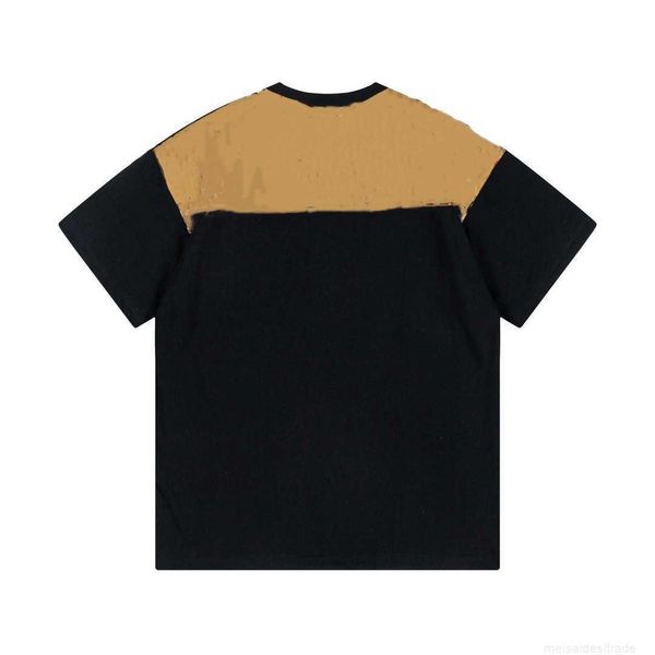 correct version b burbry luxury designer of 23ss bu 's new plaid patchwork short-sleeved t-shirt high-street versatile lovers' sam, White;black
correct version b burbry luxury designer of 23ss bu 's new plaid patchwork short-sleeved t-shirt high-street versatile lovers' sam, White;black