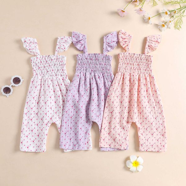 rompers citgeett summer infant baby girls strap romper fly sleeve floral print jumpsuit pants clothes l230314, Blue
rompers citgeett summer infant baby girls strap romper fly sleeve floral print jumpsuit pants clothes l230314, Blue