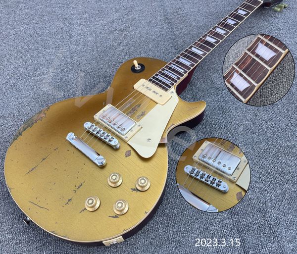 in stocking electric guitar relic gold brown back aged parts bone nut small pin bridge scallop fingerboard
in stocking electric guitar relic gold brown back aged parts bone nut small pin bridge scallop fingerboard