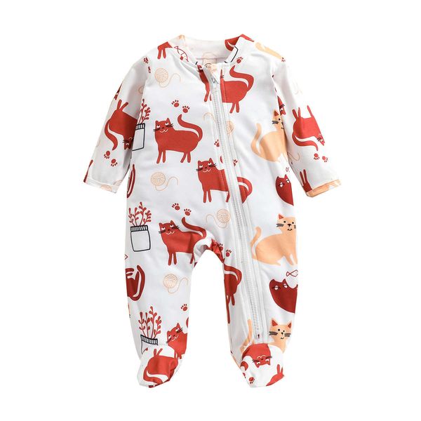 rompers citgeett autumn newborn baby girls boys cat print jumpsuit casual footed long sleeve zipper romper clothes l230314, Blue
rompers citgeett autumn newborn baby girls boys cat print jumpsuit casual footed long sleeve zipper romper clothes l230314, Blue