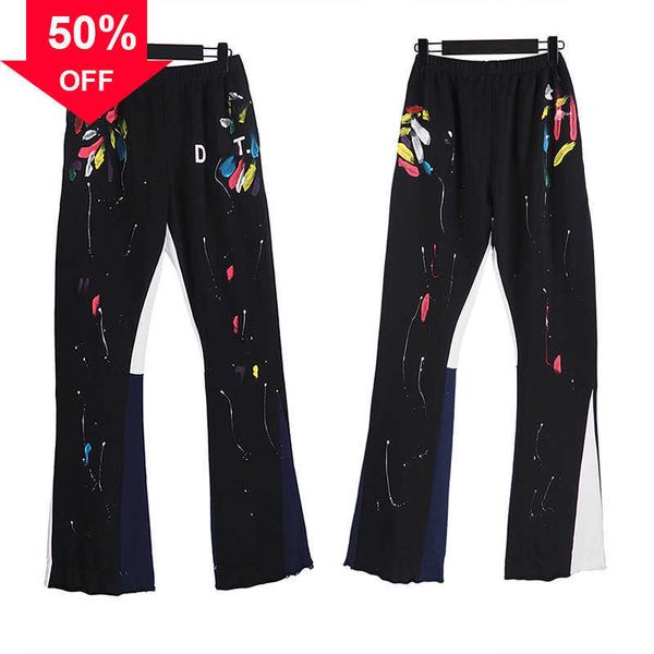 *.men's pants men's pants galleryes depts multi panel flared pants women sports loose high street casual sweatpants vintage trouse, Black
*.men's pants men's pants galleryes depts multi panel flared pants women sports loose high street casual sweatpants vintage trouse, Black