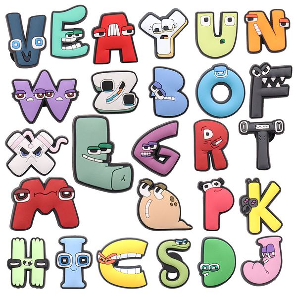 wholesale 100pcs english letters alphabet pvc cute shoe designer accessories kids name buckle for wristband croc jibz button clog, White;pink
wholesale 100pcs english letters alphabet pvc cute shoe designer accessories kids name buckle for wristband croc jibz button clog, White;pink