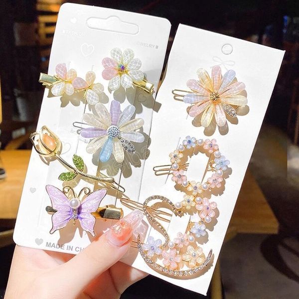 daisy rhinestone hairpin female korean fairy side bangs clip girls fashion temperament flower headdress hair accessories, Slivery;white
daisy rhinestone hairpin female korean fairy side bangs clip girls fashion temperament flower headdress hair accessories, Slivery;white