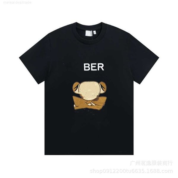 correct version b burbry luxury designer of 23ss bu's new bear embroidered short-sleeved t-shirt casual high street versatile lovers wi, White;black
correct version b burbry luxury designer of 23ss bu's new bear embroidered short-sleeved t-shirt casual high street versatile lovers wi, White;black