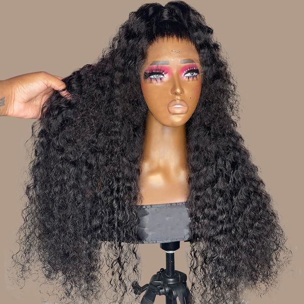 360 lace frontal wig 13x4 deep wave frontal wig brazilian curly human hair wigs for women transparent hd lace wigs water wavefac, Black
360 lace frontal wig 13x4 deep wave frontal wig brazilian curly human hair wigs for women transparent hd lace wigs water wavefac, Black