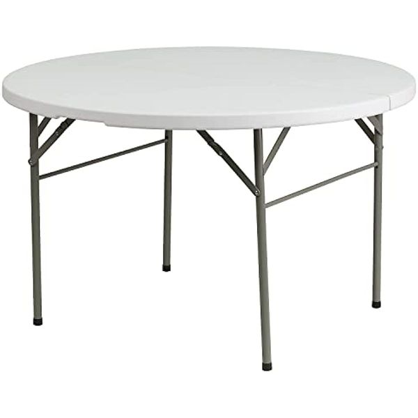flash furniture 4 foot round bi-fold granite white plastic banquet and event folding table with carrying handle carp chair
flash furniture 4 foot round bi-fold granite white plastic banquet and event folding table with carrying handle carp chair