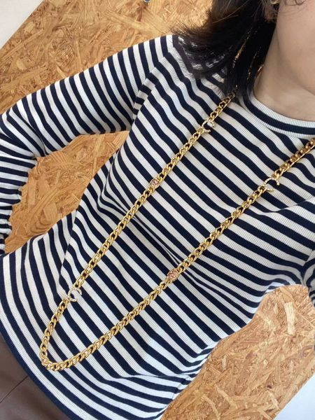 2023 luxury quality charm long chain pendant necklace with diamond in 18k gold plated have box stamp sparkly dimond ps7598a, Golden 
2023 luxury quality charm long chain pendant necklace with diamond in 18k gold plated have box stamp sparkly dimond ps7598a, Golden