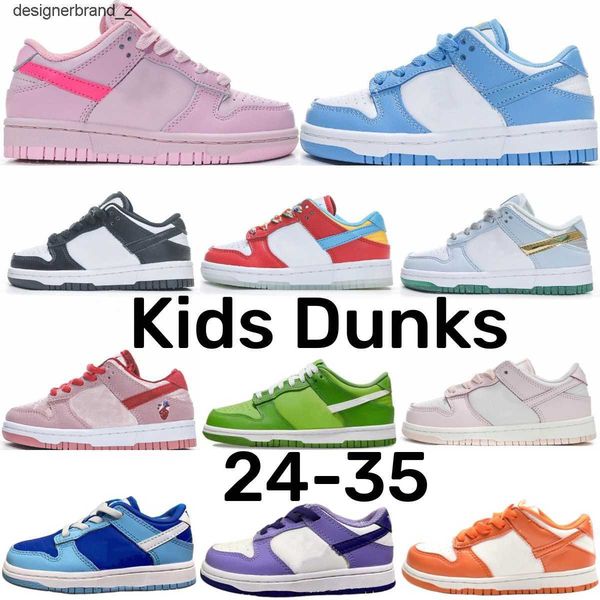 kids shoes sb low dunks designer sneakers dunke baby shoe retro black panda kid youth trainers toddler infants first walkers triple pink