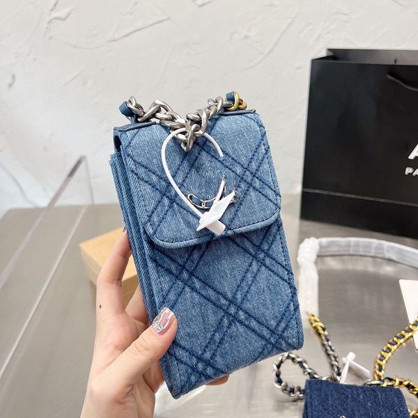 womens mini flap phone holder bags denim matelasse chain crossbody shoulder handbags shw multi pochette card holders outdoor luxury designer
womens mini flap phone holder bags denim matelasse chain crossbody shoulder handbags shw multi pochette card holders outdoor luxury designer