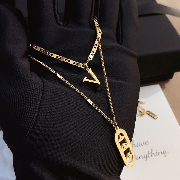 high-end jewelry necklaces charm fashion design necklace gold plated long chain designer style popular brand exquisite gifts campus, Silver
high-end jewelry necklaces charm fashion design necklace gold plated long chain designer style popular brand exquisite gifts campus, Silver