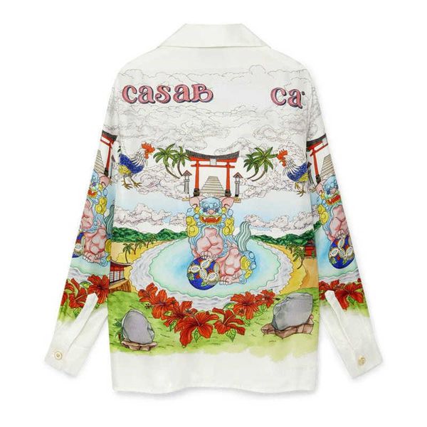 men's shirt designer t shirt button cardigan kasab lion floral print men women summer casual long sleeve jacket west coast style casual, White;black
men's shirt designer t shirt button cardigan kasab lion floral print men women summer casual long sleeve jacket west coast style casual, White;black