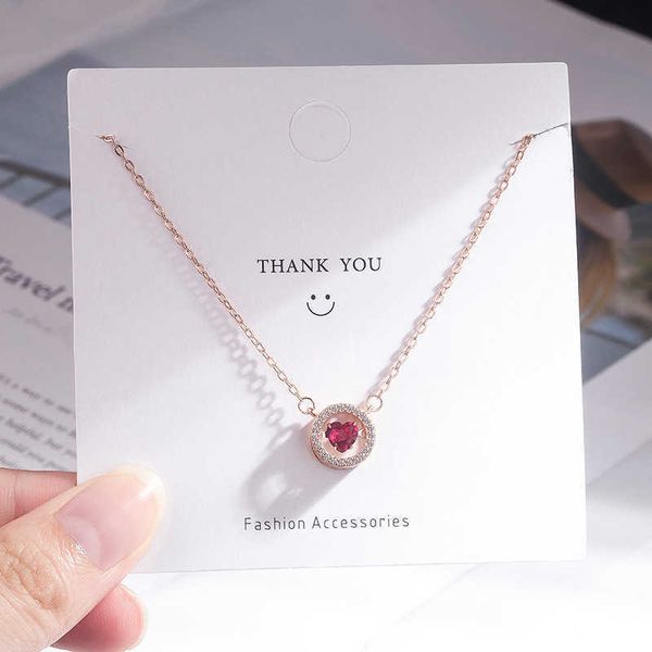pendant necklaces s925 sterling silver loveshaped red diamond pendant necklace circle smart heart diamond woman's personality wild jewe
pendant necklaces s925 sterling silver loveshaped red diamond pendant necklace circle smart heart diamond woman's personality wild jewe