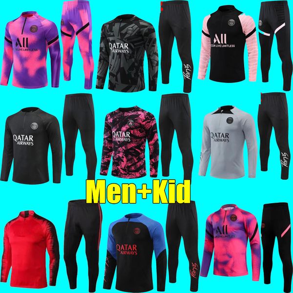 21/22 psgs football tracksuit 2021 2022 classic style paris mbappe player version training suit half pull long sleeve sergio ramos verratti, Black
21/22 psgs football tracksuit 2021 2022 classic style paris mbappe player version training suit half pull long sleeve sergio ramos verratti, Black