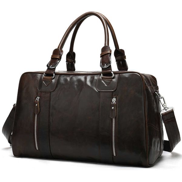 genuine leather men's bag large capacity short-distance travel bag travel one-shoulder handbag departure luggage bag
genuine leather men's bag large capacity short-distance travel bag travel one-shoulder handbag departure luggage bag