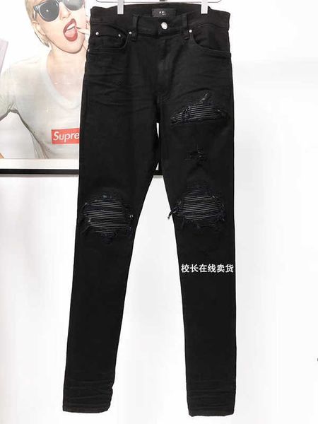 jeans mens am1r1 trousers pants mirri ripped fashion designer brand style black classic patchwork elastic slim high street hip hop leis r948, Blue
jeans mens am1r1 trousers pants mirri ripped fashion designer brand style black classic patchwork elastic slim high street hip hop leis r948, Blue