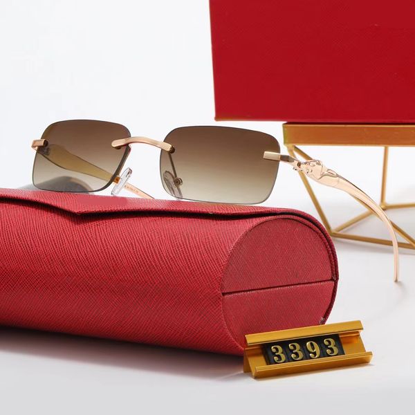 designer sunglasses leopard head mens glasses eyeglass rimless fit men woman option shades polarize eye protection outdoor riding fashion cl, White;black
designer sunglasses leopard head mens glasses eyeglass rimless fit men woman option shades polarize eye protection outdoor riding fashion cl, White;black
