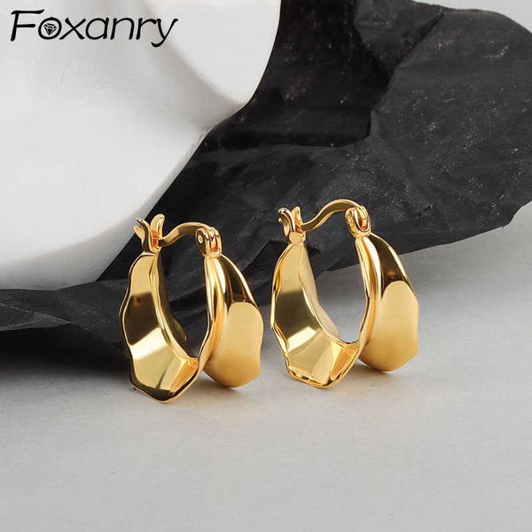 charm anry prevent allergy silver color hoop earrings gold plated new trendy simple irregular geometric girl party jewelry l230315, Golden
charm anry prevent allergy silver color hoop earrings gold plated new trendy simple irregular geometric girl party jewelry l230315, Golden