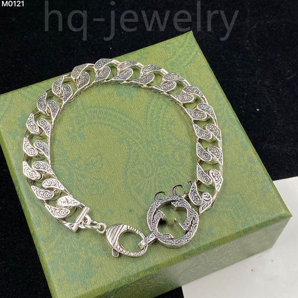 2023 sterling silver bracelet designer bracelets luxury cool boy g fashion mens women men chain gift couple bracelets, Black
2023 sterling silver bracelet designer bracelets luxury cool boy g fashion mens women men chain gift couple bracelets, Black