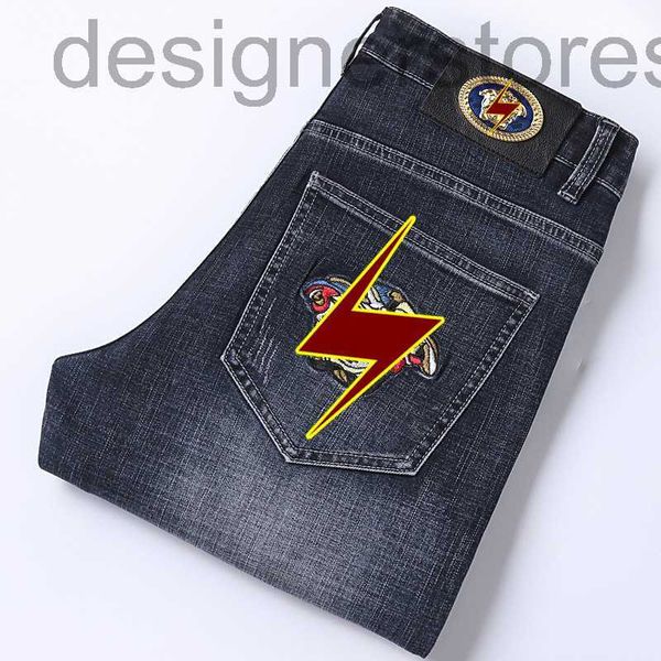 men's jeans designer high men's embroidered jeans new elastic slim straight pants vmvl, Blue
men's jeans designer high men's embroidered jeans new elastic slim straight pants vmvl, Blue