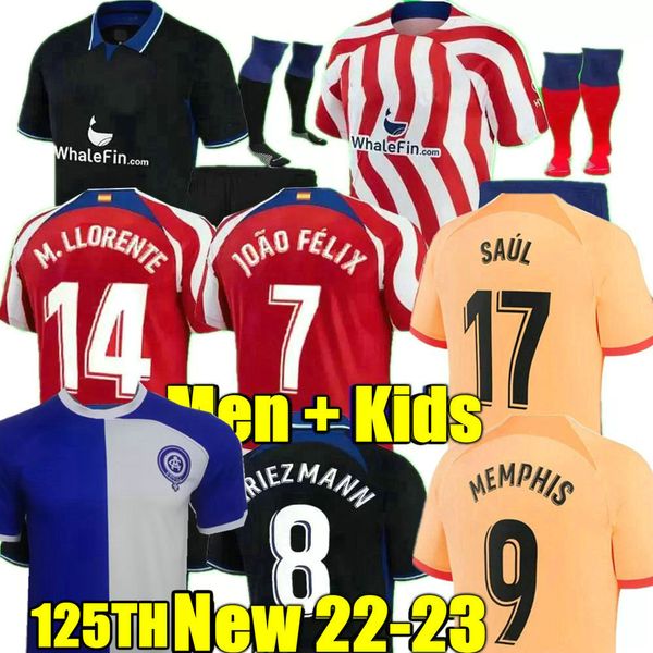 r. de paul 125 th soccer jerseys memphis 22 23 joao felix 2022 2023 madrids m. llorente correa camiseta football shirts men kids kit griezma, Black;yellow
r. de paul 125 th soccer jerseys memphis 22 23 joao felix 2022 2023 madrids m. llorente correa camiseta football shirts men kids kit griezma, Black;yellow