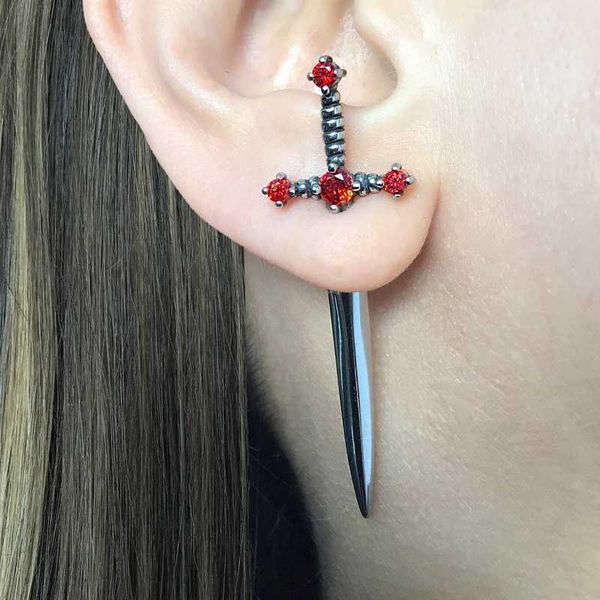 charm kinitial sword earrings gothic removable sword ear jacket dagger earrings dagger earrings front back earring l230315, Golden
charm kinitial sword earrings gothic removable sword ear jacket dagger earrings dagger earrings front back earring l230315, Golden
