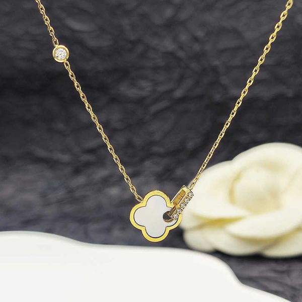 pendant necklaces strands strings korean version of classic girls' ring buckle four-leaf grass steel necklace new style sen series smal, Silver
pendant necklaces strands strings korean version of classic girls' ring buckle four-leaf grass steel necklace new style sen series smal, Silver