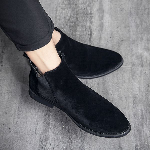 new chelsea boots flock black blue business wedding handmade men short boots size 38-48 botas cuturno masculinas
new chelsea boots flock black blue business wedding handmade men short boots size 38-48 botas cuturno masculinas