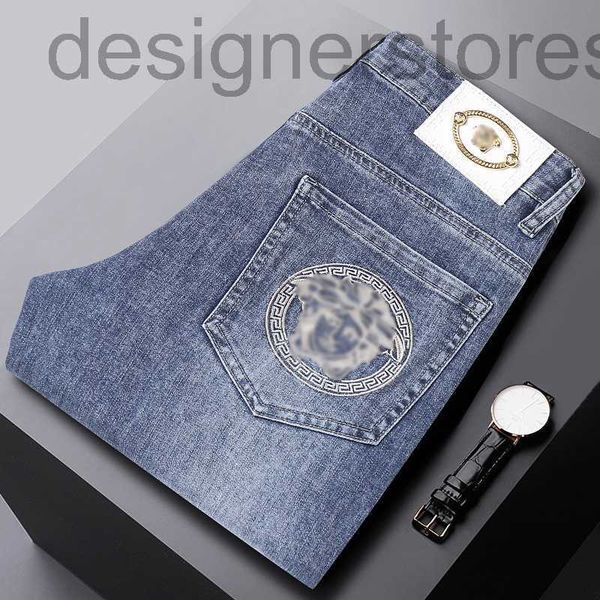 men's jeans designer luxury embroidered high-grade jeans for men slim straight-tube pants with small feet 9ddk, Blue
men's jeans designer luxury embroidered high-grade jeans for men slim straight-tube pants with small feet 9ddk, Blue