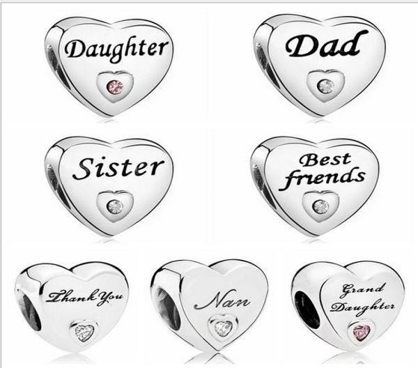 whole 20pcs friends daughter sister dad thank you diy silver charm loose bead jewelry marking charms fit pandora bracelet1513156, Black
whole 20pcs friends daughter sister dad thank you diy silver charm loose bead jewelry marking charms fit pandora bracelet1513156, Black