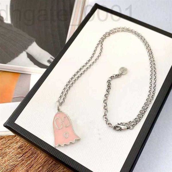 pendant necklaces designer luxury brand double g necklace ghost enamel elf clavicle lover gift chains zsvl q59a, Silver
pendant necklaces designer luxury brand double g necklace ghost enamel elf clavicle lover gift chains zsvl q59a, Silver