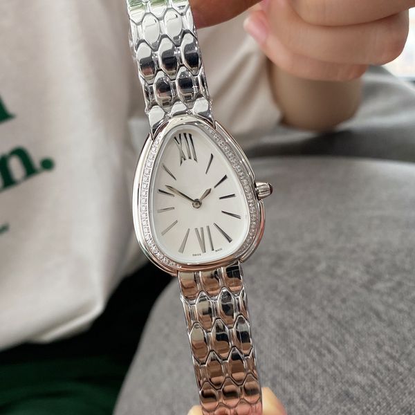 designer quartz watch womens swiss snake series wristwatch fine steel diamond ring quartz fashion womens watch, Slivery;brown
designer quartz watch womens swiss snake series wristwatch fine steel diamond ring quartz fashion womens watch, Slivery;brown