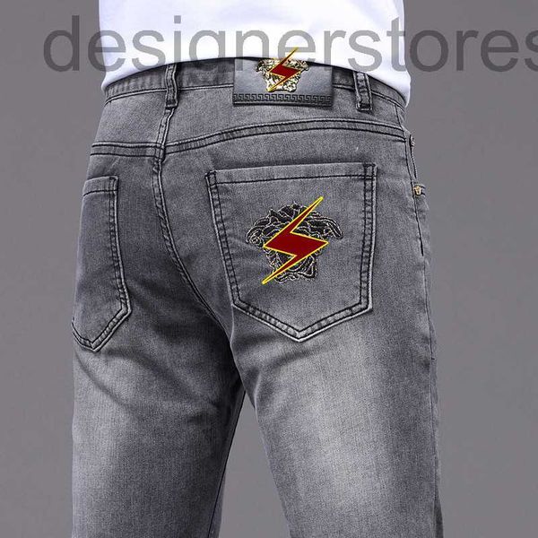 men's jeans designer embroidered jeans men's thin slim leg pants elastic casual smoke gray light luxury 3cdy, Blue
men's jeans designer embroidered jeans men's thin slim leg pants elastic casual smoke gray light luxury 3cdy, Blue