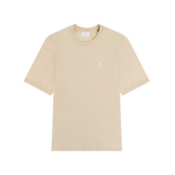 23new men's t-shirts paris designer amis t shirt macarone candy color love embroidery a hearts pure cotton short sleeves for men and wo, White;black
23new men's t-shirts paris designer amis t shirt macarone candy color love embroidery a hearts pure cotton short sleeves for men and wo, White;black