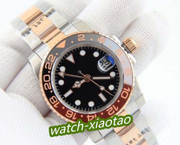 men's watches 40mm gmt work wristwatches automatic mechanical ceramic coke bezel stainless steel strap waterproof with folded buckle ca, Slivery;brown
men's watches 40mm gmt work wristwatches automatic mechanical ceramic coke bezel stainless steel strap waterproof with folded buckle ca, Slivery;brown