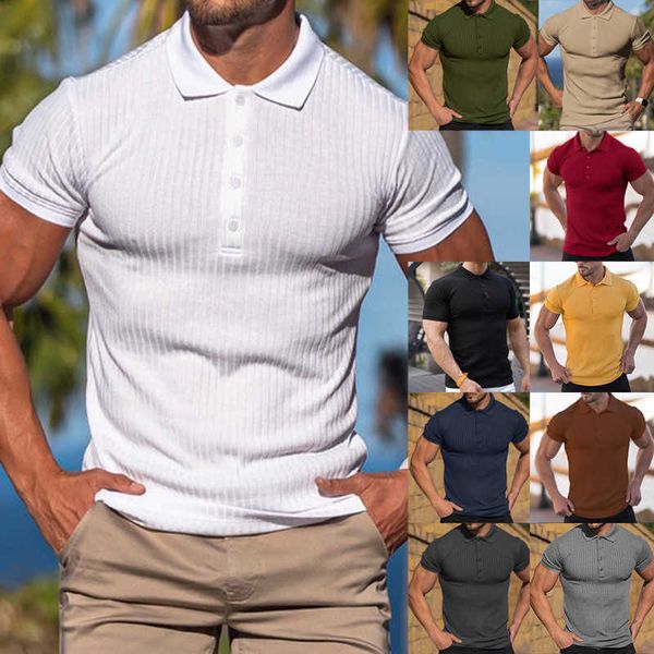men's t-shirt men's summer sports fitness leisure elastic vertical short sleeve polo shirt men, White;black
men's t-shirt men's summer sports fitness leisure elastic vertical short sleeve polo shirt men, White;black