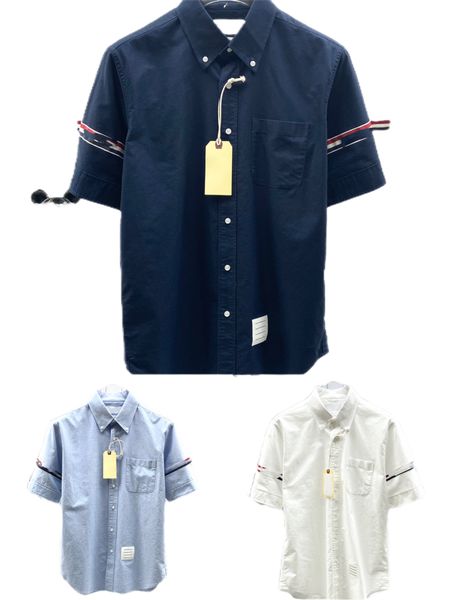 mens casual shirt business brand designer oxford textile sleeve short sleeve woven shirt european and american men and womens same summer fa, White;black
mens casual shirt business brand designer oxford textile sleeve short sleeve woven shirt european and american men and womens same summer fa, White;black