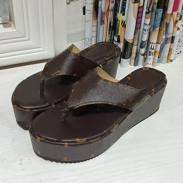 women paris designer slippers wedge pattern embroidery monograms thong sandal flip flops beach casual slides mules ladies platform thick bot, Black
women paris designer slippers wedge pattern embroidery monograms thong sandal flip flops beach casual slides mules ladies platform thick bot, Black